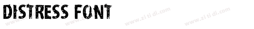 Distress Font字体转换